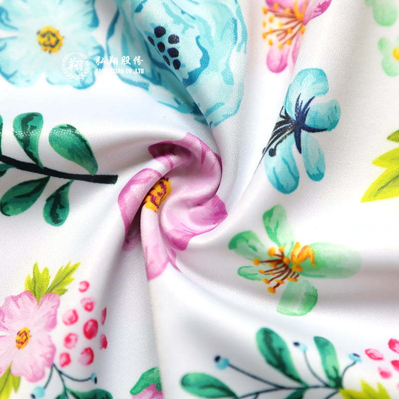 T007PB6-AE Polyester semi-gloss digital hot stamping fashion fabric