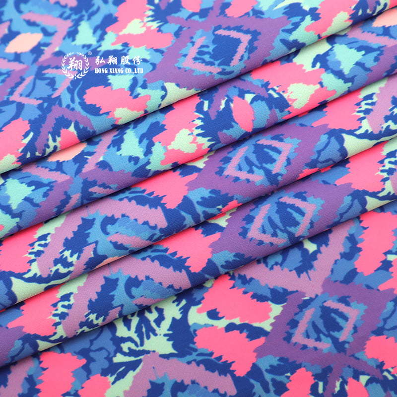T009PW6-A Polyester matte digital printed swimsuit fabric