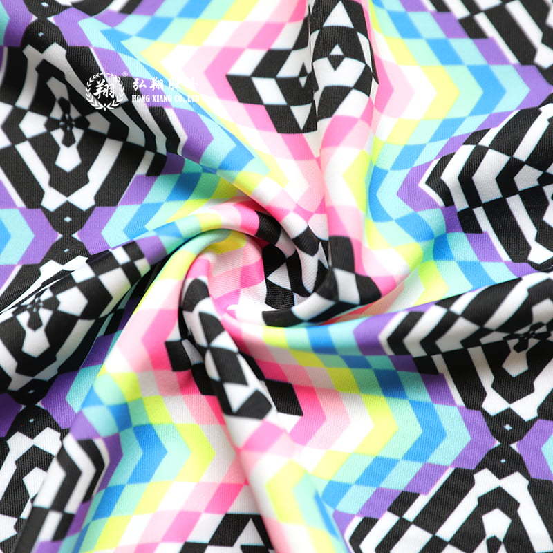 T009PW6-A Polyester matte digital printed swimsuit fabric