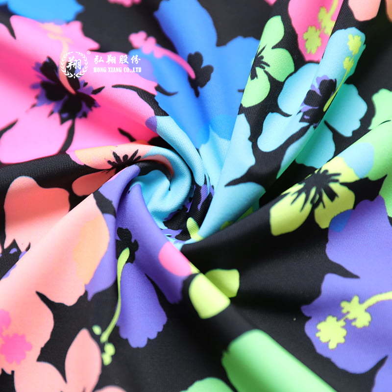 T009PW6-A Polyester matte digital printed swimsuit fabric