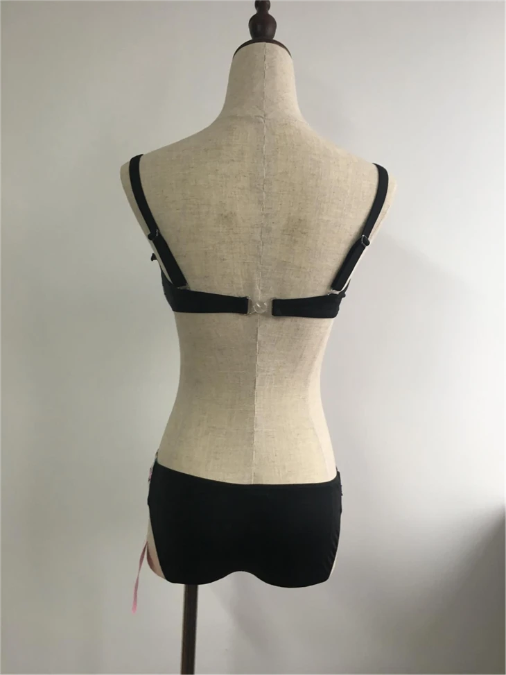 Art Print Ruched Underwire Swim Set factory Art Print Ruched Underwire Swim Set factory