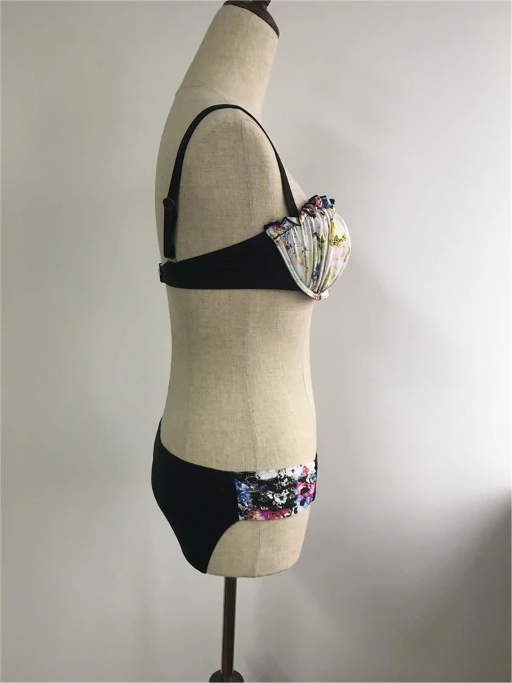 Art Print Ruched Underwire Swim Set suppliers Art Print Ruched Underwire Swim Set suppliers
