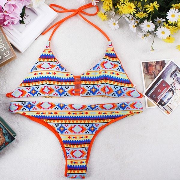 Assorted Native Print Halter Swim Outfit high quality Assorted Native Print Halter Swim Outfit high quality