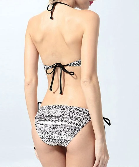 Aztec Print Halter String Bikini Suit factory Aztec Print Halter String Bikini Suit factory