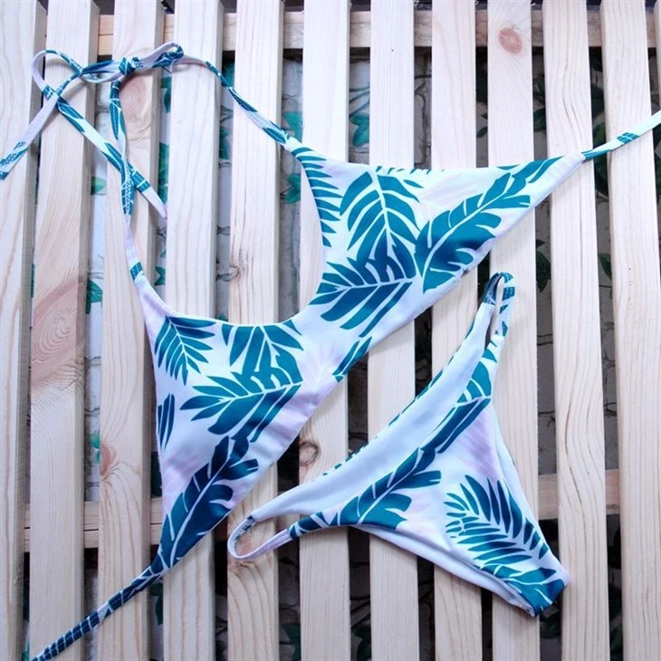 Blush Base Palm Frond Print Swim Set best Blush Base Palm Frond Print Swim Set best
