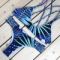 Botanical Print Strappy Side Swim Two‑Piece