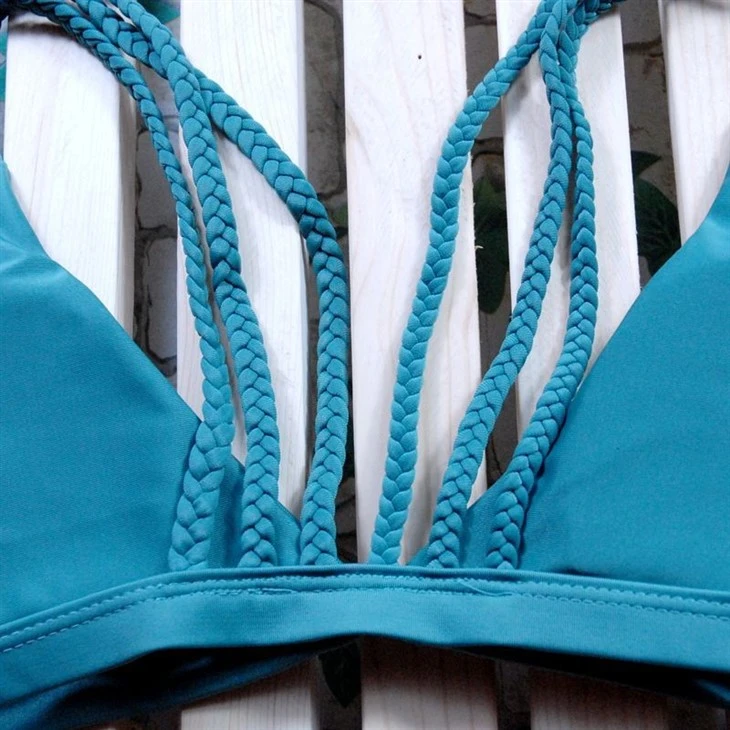 Braided Strap Solid Bikini best