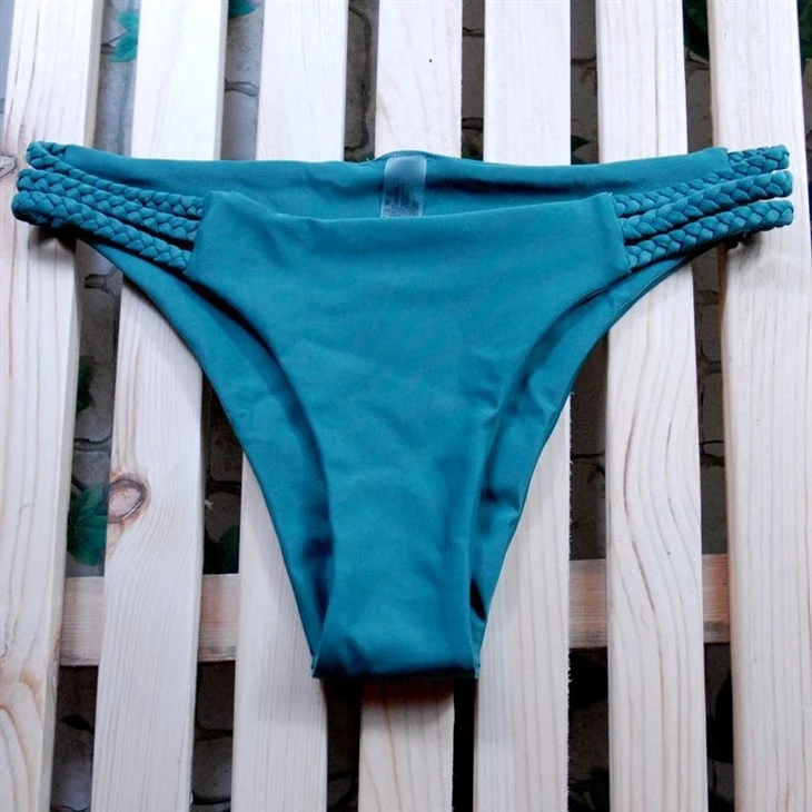 Braided Strap Solid Bikini suppliers