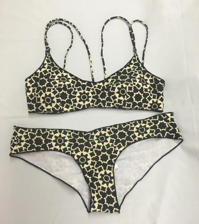 Double Strap Printed Bikini