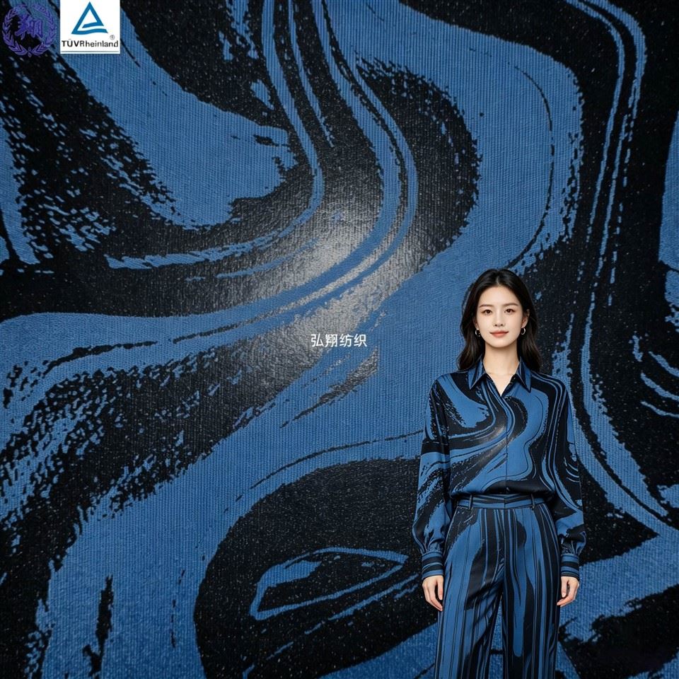 Foil Polyester Spandex Fabric