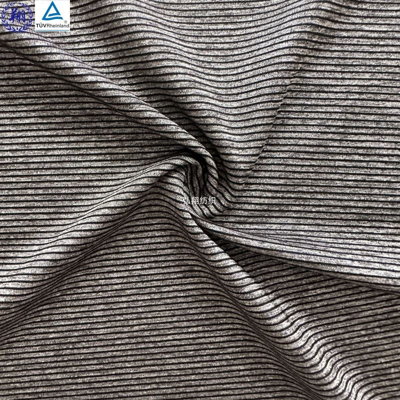 Nylon Polyester Blended Yarn Jacquard Knit Fabric