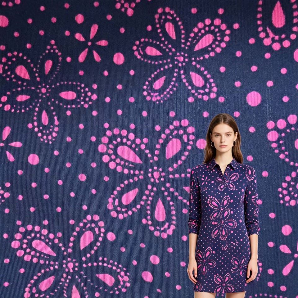 Printed Single Nylon Jersey Fabric