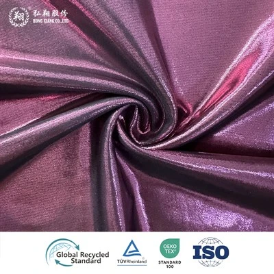 Foil Print Swimwear Material