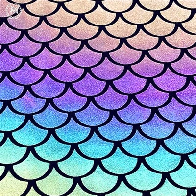 Polyester Spandex Foil Print Fabric