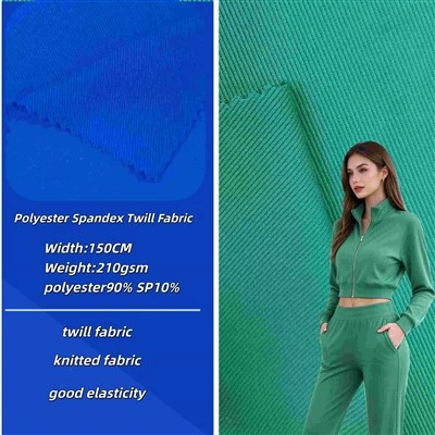Polyester Spandex Twill Fabric