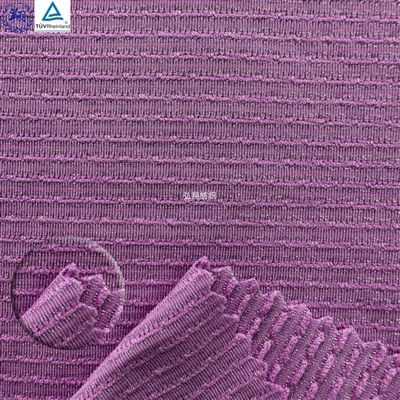 Wave Jacquard Double Jersey Stretch Fabric