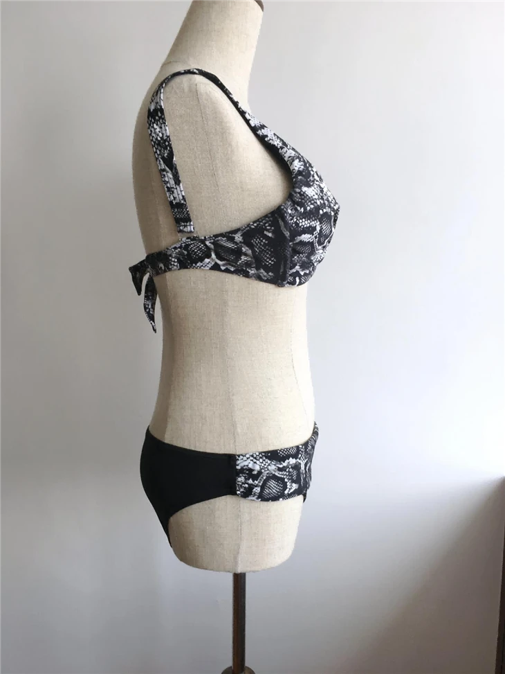 Snake Print Wrap V-neck Bikini Set suppliers Snake Print Wrap V-neck Bikini Set suppliers